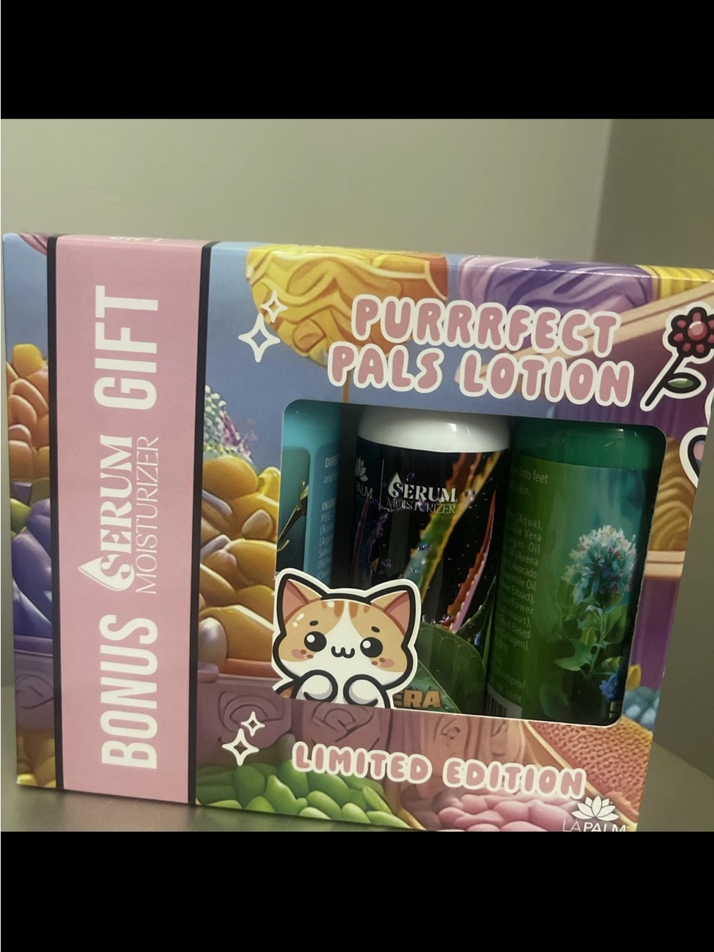Source Unknown Purrfect Pals Lotion Gift Set - Pink, Purple, Green, Yellow